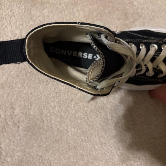 Converse CT Allstar Run Star Hike Hi Shoes Unisex M7.5 W9 Black White 166800C - Picture 8 of 9